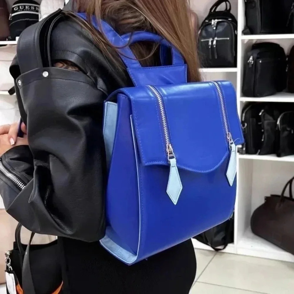 NWT limited Italian 🇮🇹 Backpack Premium Leather Limited - Picture 5 of 6